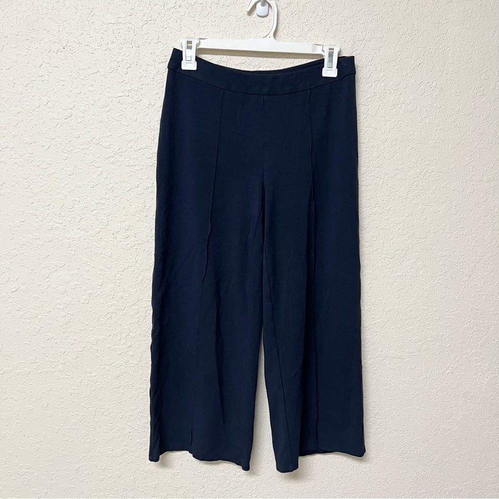 J. Jill Wearever Collection Cropped Wide Leg Pants Blue Size XS